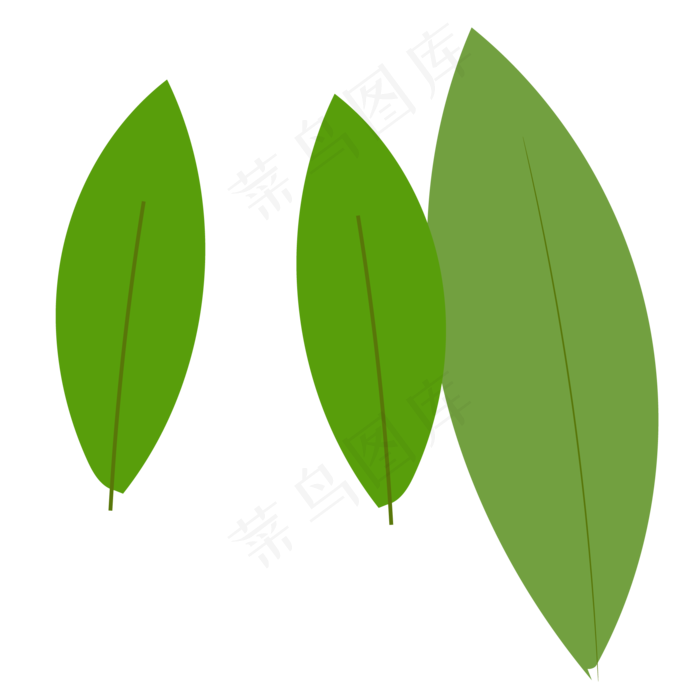 卡通植物绿叶下载(2000X2000(DPI:300))psd模版下载