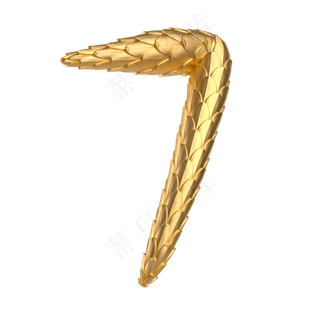 创意鳞片倒计时周年庆数字7