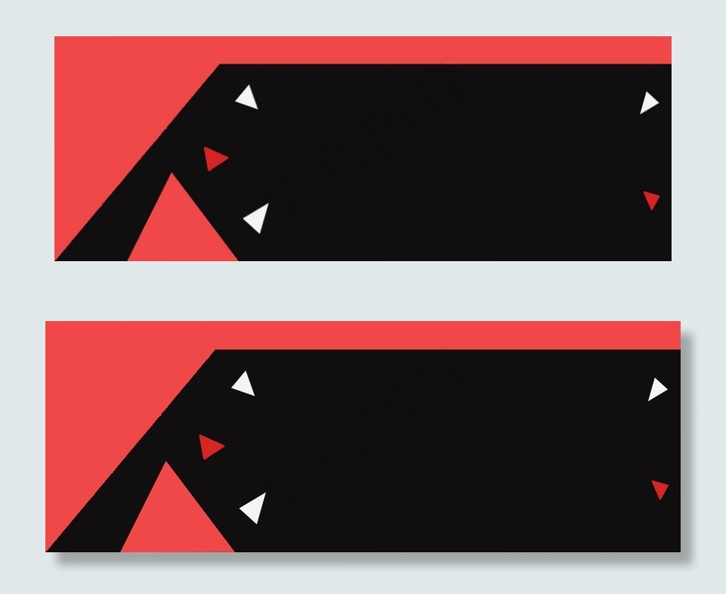 红色商务科技简约色块颜色设计主题