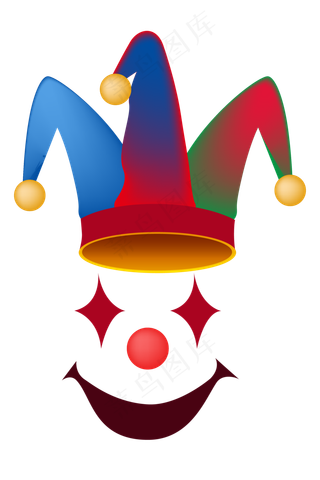 彩色图案愚人节插图