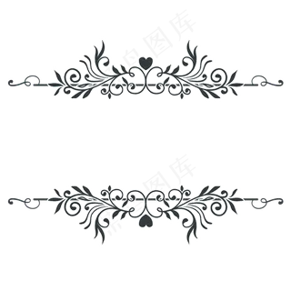 欧式花纹纹理元素