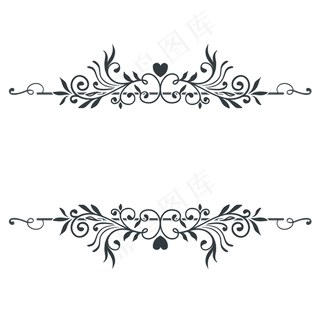 欧式花纹纹理元素