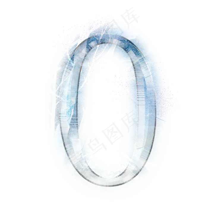 冬日麋鹿数字0(2000*2000px 	      )psd模版下载