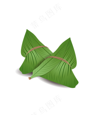 矢量免扣卡通粽子