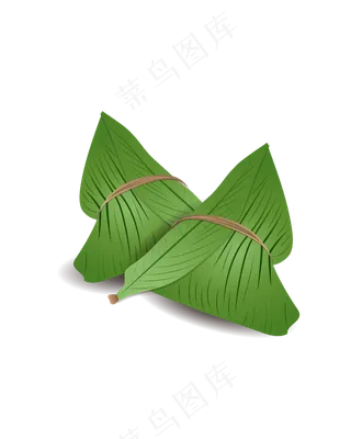 矢量免扣卡通粽子