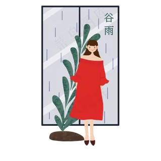 谷雨漂亮的小女孩