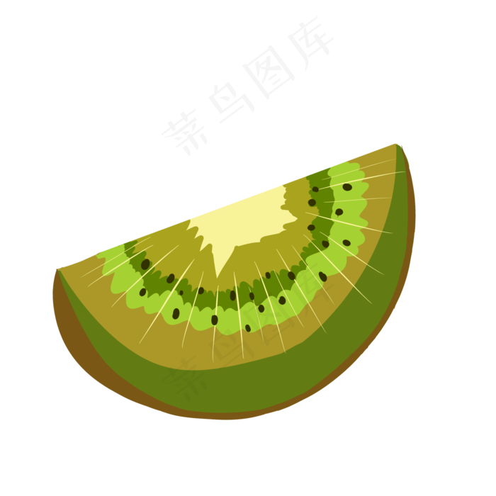 美味水果猕猴桃卡通插画