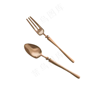 餐具仿真勺子装饰元素,免抠元素 餐具仿真勺子装饰元素,免抠元素