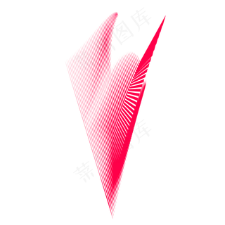 水彩红色不规则条纹