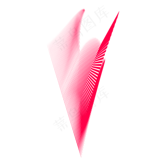 水彩红色不规则条纹