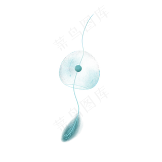 透明玻璃的风铃