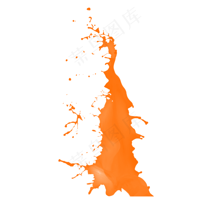果汁橙汁飞溅,免抠元素