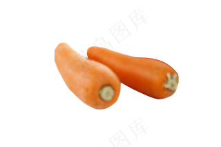 两根胡萝卜png素材