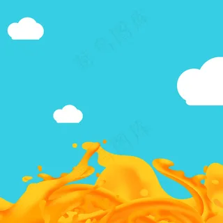 橙汁果味水果背影主图淘宝