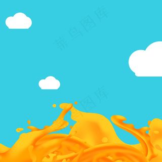 橙汁果味水果背影主图淘宝