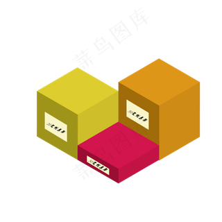 创意立体优惠券元素