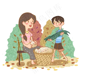 端午节和妈妈一起包粽子