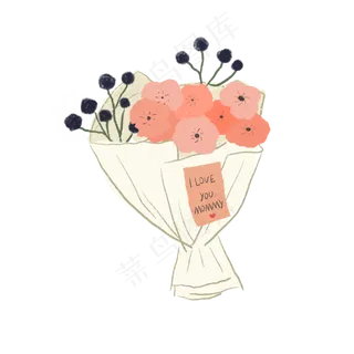 3.8妇女节贺卡祝福粉色清新PNG,免抠元素