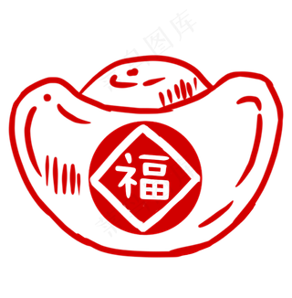 卡通手绘鼠年剪纸春节,免抠元素