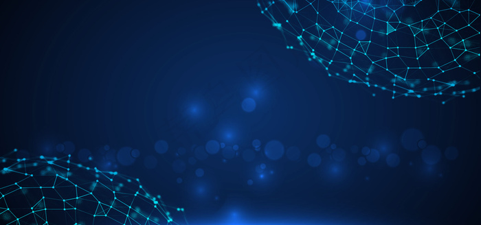 蓝色简约科技线条高清背景