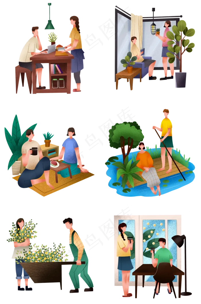 夏至人物合集(2000X3020(DPI:300))psd模版下载
