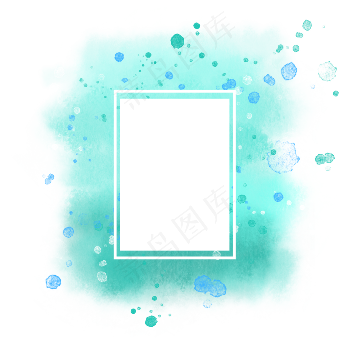 水彩底纹文本框8