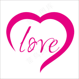 卡通粉色爱心边框,免抠元素