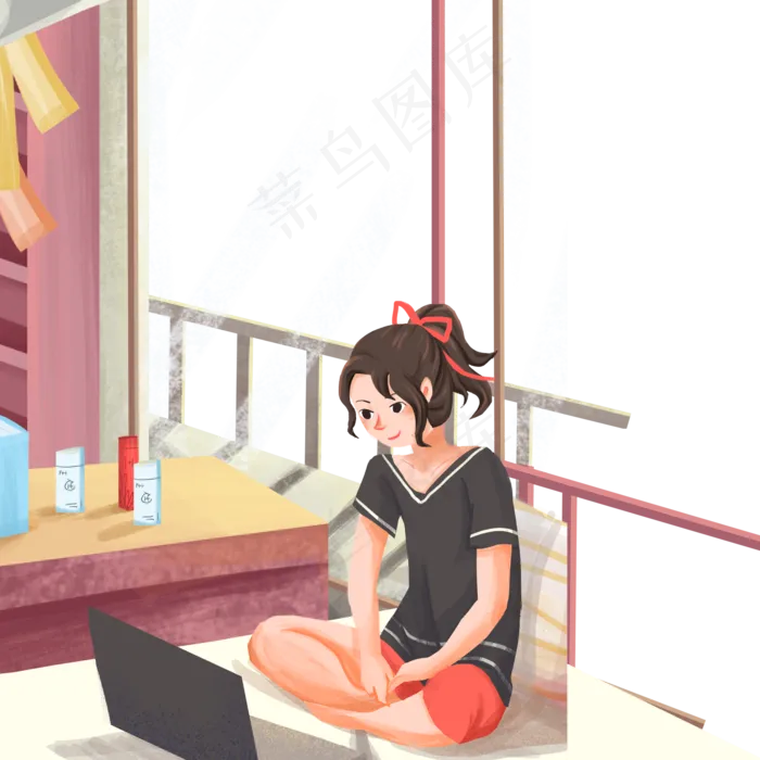 阅读少女(2000X2000(DPI:300))psd模版下载