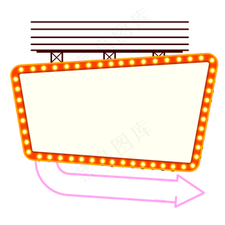 618边框霓虹灯光荧光灯