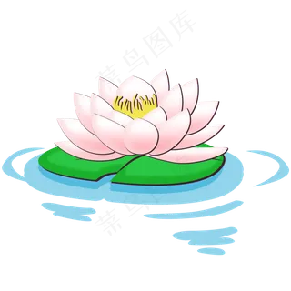 卡通荷花png素材