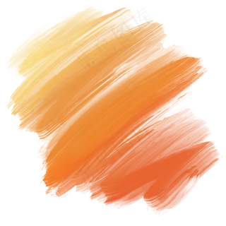 橘色渐变油画笔触