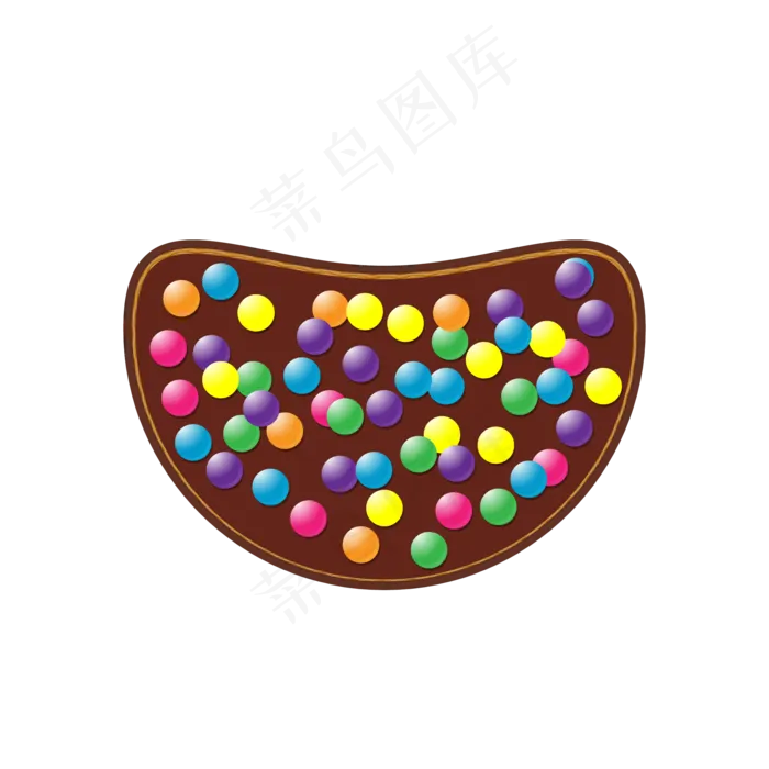 儿童节一盘彩色糖果(500X500)eps,ai矢量模版下载