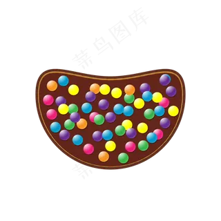 儿童节一盘彩色糖果