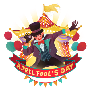 愚人节马戏团小丑,免抠元素