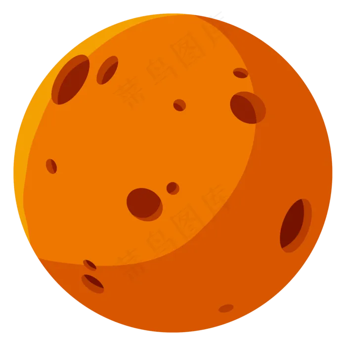 卡通矢量简约星球,免抠元素(2000*2000px 300 dpi )ai矢量模版下载
