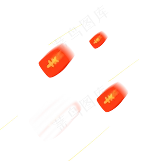 飞扬的红包卡通png素材,免抠元素