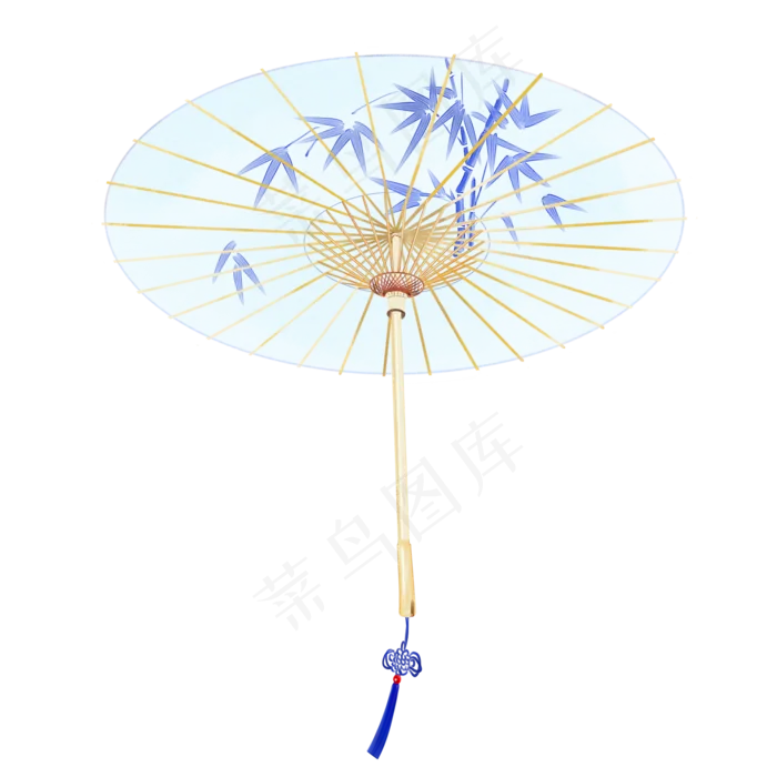 唯美古风手绘油纸伞,免抠元素(2000X2000(DPI:299))psd模版下载