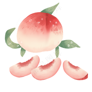 新鲜水果水蜜桃