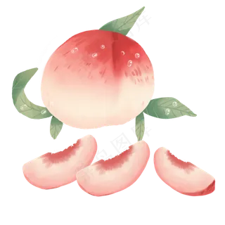 新鲜水果水蜜桃