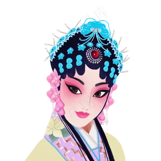 京剧旦角杜丽娘花旦,免抠元素