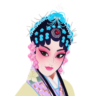 京剧旦角杜丽娘花旦,免抠元素