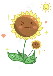 手绘卡通太阳花 手绘卡通太阳花