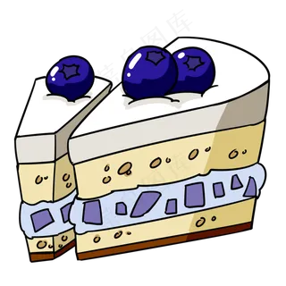 夹心水果蓝莓蛋糕