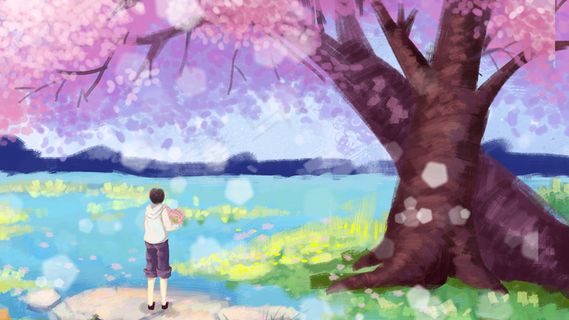 花节粉色樱花盛开