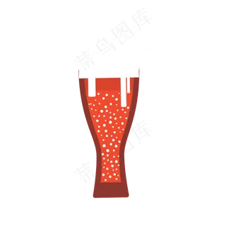 矢量手绘卡通汽水杯,免抠元素