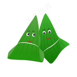 免扣卡通包粽子材料