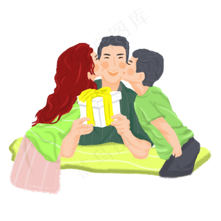 父亲节温馨一家人