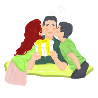 父亲节温馨一家人