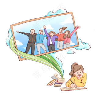 儿童节创意红领巾,免抠元素