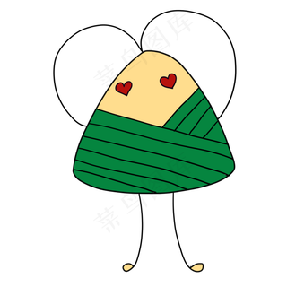 端午节卡通粽子免抠
